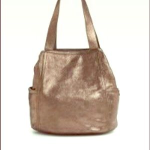 Cole Haan Logan Reversible Leather Tote/Metallic